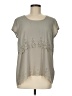 Downeast 100% Polyester Gray Short Sleeve Blouse Size M - photo 1