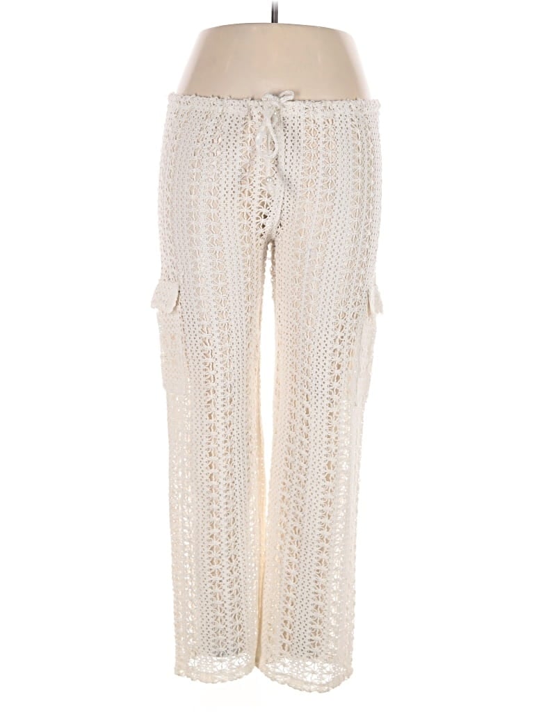 Pre-owned Blanco By Nature Casual Pants In Ivory