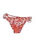 ASOS Floral Red Swimsuit Bottoms Size 8 - photo 2