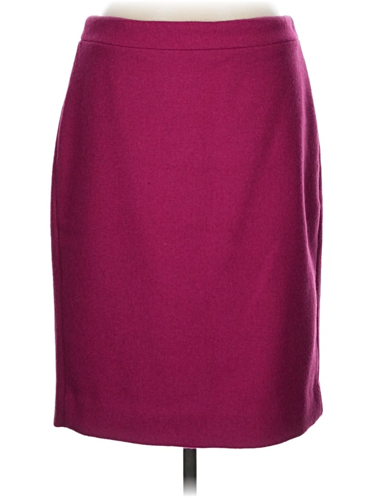 Pre-owned J.crew Factory Store Formal Skirt In Burgundy