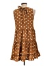 Blu Pepper Polka Dots Brown Casual Dress Size L - photo 2