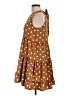 Blu Pepper Polka Dots Brown Casual Dress Size L - photo 5