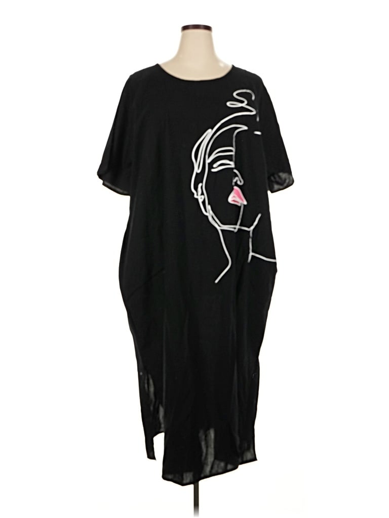 Pre-owned Ashley Stewart Casual Dress In Black