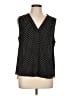 Vince Camuto Polka Dots Black Sleeveless Blouse Size L - photo 1