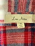 Love Notes 100% Cotton Plaid Red Long Sleeve Button-Down Shirt Size M - photo 7