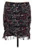 Free People Floral Black Casual Skirt Size M - photo 1
