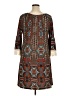 Rouge 100% Polyester Brown Casual Dress Size 1X - photo 2