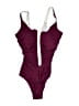 Daci Solid Burgundy One Piece Swimsuit Size 14 - photo 1