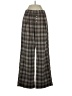 Unbranded Plaid Brown Casual Pants Size S - photo 1