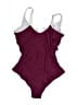 Daci Solid Burgundy One Piece Swimsuit Size 14 - photo 2