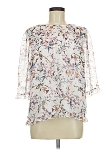 Allegra K 3/4 Sleeve Blouse (view 1)