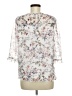Allegra K 100% Polyester Ivory 3/4 Sleeve Blouse Size M - photo 2