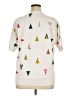 Lularoe Print Ivory Short Sleeve T-Shirt Size XL - photo 2