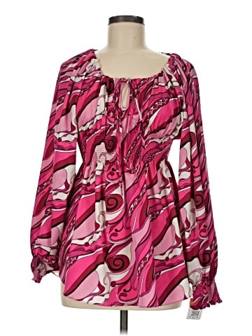 BCBGMAXAZRIA Long Sleeve Blouse (view 1)