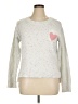 Love Scarlett Hearts Silver Pullover Sweater Size XL - photo 1