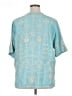 Johnny Was 100% Polyester Teal Short Sleeve Blouse Size XL - photo 2
