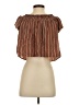 Rewind 100% Rayon Brown Sleeveless Blouse Size XS - photo 2