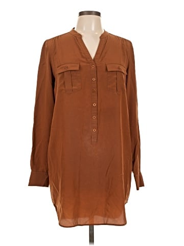 Haute Hippie Long Sleeve Silk Top (view 1)