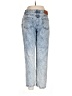 Princess Polly 100% Cotton Hearts Blue Jeans Size 8 - photo 2
