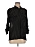 Zara Basic 100% Polyester Polka Dots Black Long Sleeve Blouse Size M - photo 1