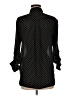 Zara Basic 100% Polyester Polka Dots Black Long Sleeve Blouse Size M - photo 2