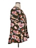 Pleione Floral Brown Short Sleeve Blouse Size XL - photo 4