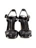 DKNY Solid Black Sandals Size 5 1/2 - photo 2