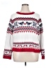 ModCloth 100% Cotton Hearts White Pullover Sweater Size XL - photo 1