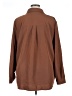 Unbranded 100% Polyester Solid Brown Long Sleeve Blouse Size 4XL - photo 2