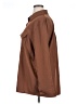 Unbranded 100% Polyester Solid Brown Long Sleeve Blouse Size 4XL - photo 5
