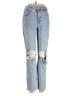 Paige 100% Cotton Color Block Blue Jeans Size 25 waist - photo 1