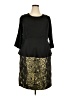 Roaman's 100% Polyester Black Cocktail Dress Size 16W - photo 1