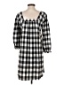 Mud Pie Checkered-gingham Black Casual Dress Size S - photo 2