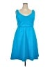 Torrid Solid Blue Casual Dress Size 2X Plus (2) - photo 1