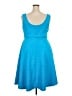 Torrid Solid Blue Casual Dress Size 2X Plus (2) - photo 2