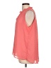 Gibson Look 100% Polyester Pink Sleeveless Blouse Size L - photo 5