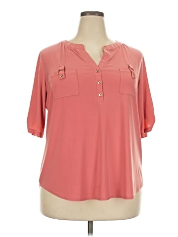 Perseption Concept Short Sleeve Blouse (view 1)