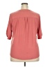 Perseption Concept Pink Short Sleeve Blouse Size 2X - photo 2