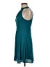 Express Outlet 100% Polyester Solid Teal Cocktail Dress Size 6 - photo 5