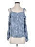 Bebe 100% Rayon Blue Sleeveless Blouse Size S - photo 1