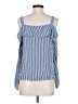 Bebe 100% Rayon Blue Sleeveless Blouse Size S - photo 2