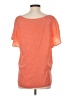 Joie 100% Silk Orange Short Sleeve Top Size S - photo 2
