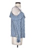 Bebe 100% Rayon Blue Sleeveless Blouse Size S - photo 4