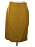 J.Crew 100% Wool Solid Yellow Wool Skirt Size 4 - photo 1