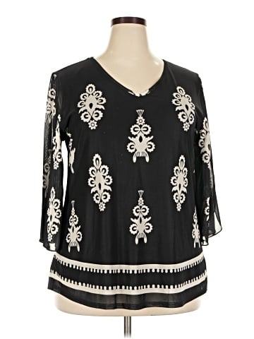 Bebonnie 3/4 Sleeve Blouse (view 1)