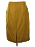 J.Crew 100% Wool Solid Yellow Wool Skirt Size 4 - photo 2