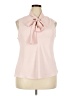 Bar III 100% Polyester Pink Sleeveless Blouse Size XXL - photo 1