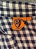Tory Burch Checkered-gingham Blue Long Sleeve Button-Down Shirt Size 4 - photo 7