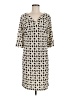 Laundry by Design Print Ivory Casual Dress Size 8 - photo 1