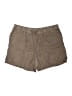 J.Jill Solid Brown Khaki Shorts Size L - photo 1
